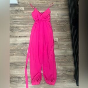 Fashionna pink jumpsuit - medium